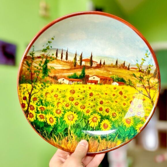 Vintage Vibrant Portugal Landscape Bowl Home Decor Accent Food Storage - Picture 2 of 5